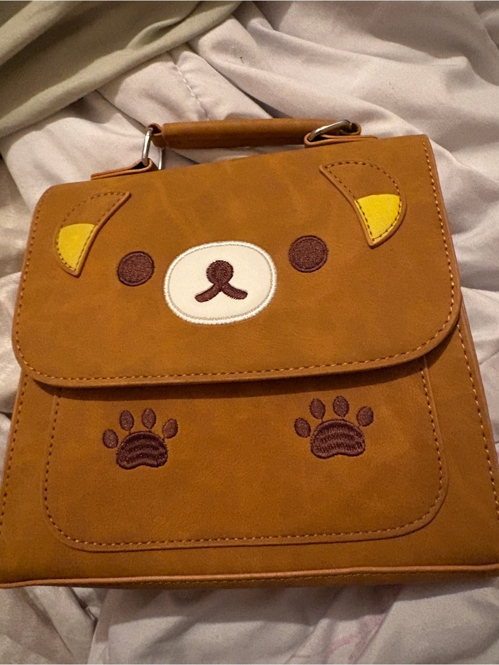 New Rilakuma suedelike crossbody